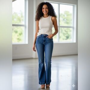 American Eagle Outfitters Super High Rise Flare Stretch Jeans sz 6